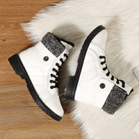 Bottes Blanches Femme Fourrées Antidérapantes - Glacier Urbain