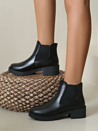Bottes Noires Chelsea Femme Confortables - Super Dark