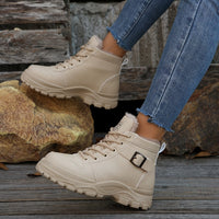Bottines Beige Femme Hiver Fourrées - Winter Chic 40 / Beige