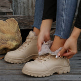 Bottines Beige Femme Hiver Fourrées - Winter Chic
