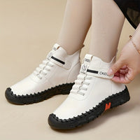 Bottines Beige Femme Plates Confortables - Caramel Latte