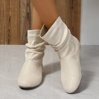 Bottines Beige Femme Plates - Ivory Chic Beige / 40