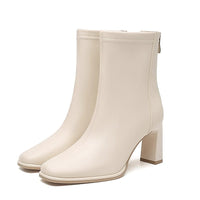 Bottines Beige Femme Talons Chic - Intense Classe
