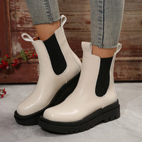Bottines Blanches Chelsea Femme Hautes - High Trend