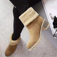 Bottines Camel Femme Fourrées Elégantes - Camel Essence