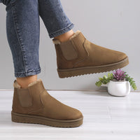 Bottines Camel Femme Fourrées Tendance - Rustic Charm