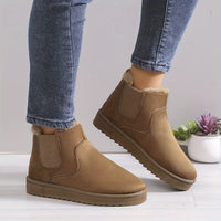 Bottines Camel Femme Fourrées Tendance - Rustic Charm Camel / 40