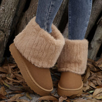 Bottines Camel Femme Hiver Chaudes - Sandstone
