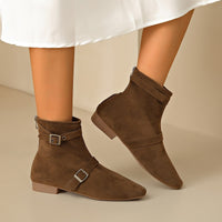 Bottines Camel Femme Plates Tendance - Sahara Glam