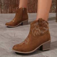 Bottines Camel Femme Santiag Chic - Camel Luxe