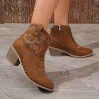 Bottines Camel Femme Santiag Chic - Camel Luxe Camel / 37.5