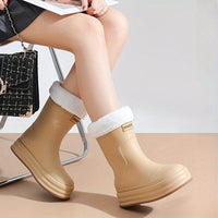 Bottines Caoutchouc Femme Pluie Chaudes - DryStep
