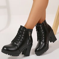 Bottines Cuir Femme à Talons Epais - Attitude Cuir
