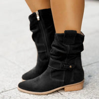 Bottines En Daim Femme Noires Confortables - Douceur Nomade Noir / 35