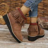 Bottines Femme Compensées à Pampilles - Soft Lift