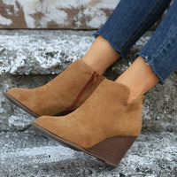 Bottines Femme Compensées à Talon - Hauteur Raffinée
