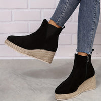 Bottines Femme Compensées Décontractées - Trend Lift Noir / 35.5