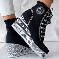 Bottines Femme Compensées En Daim Confortables - Daily Boost noir / 36