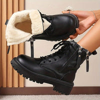 Bottines Neige Femme Fourrées Ville - Everest Luxe Noir / 35