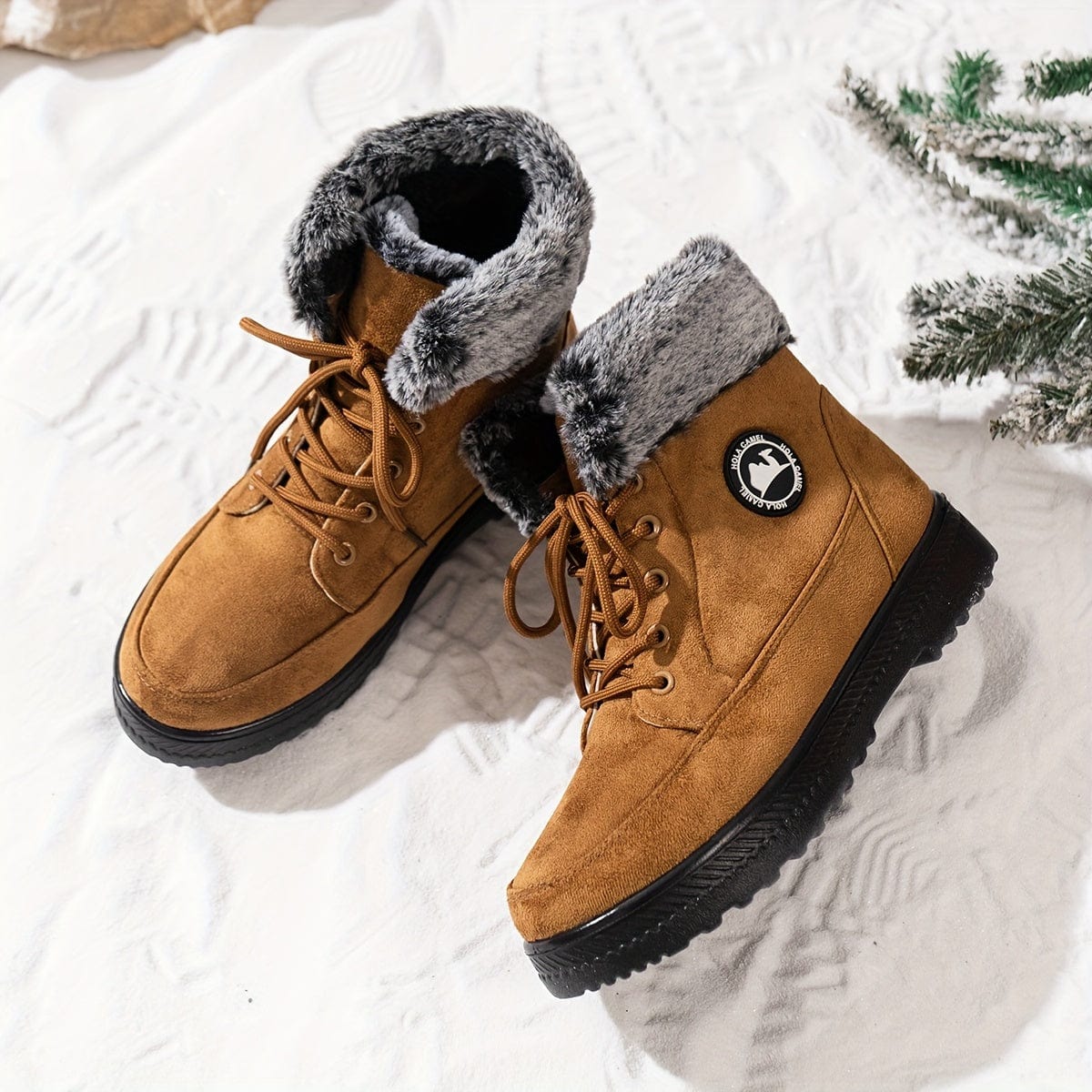 Bottines D'hiver Femme En Cuir – Doublure Laine Véritable – Confort Chaud – Pour Quotidien, Bureau, Sorties
