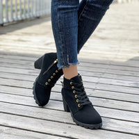Bottines Noires Femme à Talons - Allure Noire