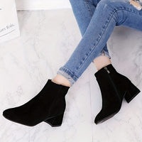 Bottines Noires Femme Fermeture - Black Vibes