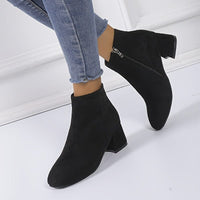 Bottines Noires Femme Fermeture - Black Vibes