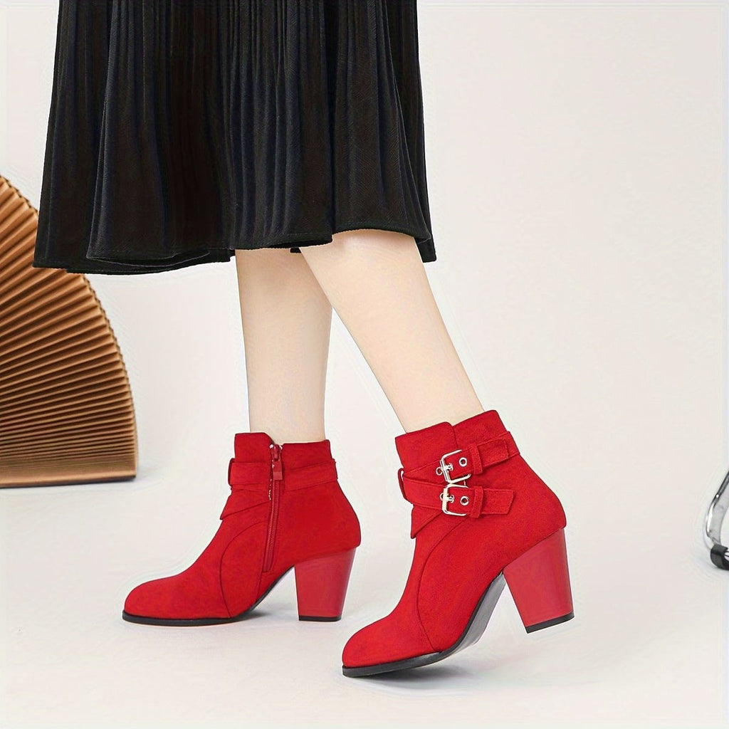 Bottines Rouge Pour Femme En Promotion