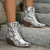 Bottines Santiag Femme à Lacets - Ranch Chic