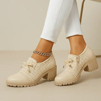 Bottines Beige Femme Noeud Papillon - Butterffly
