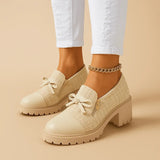 Bottines Beige Femme Noeud Papillon - Butterffly