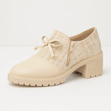 Bottines Beige Femme Noeud Papillon - Butterffly