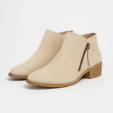 Bottines Beige Femme Plates - Beige Épure