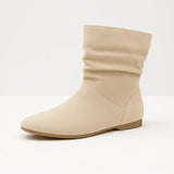 Bottines Beige Femme Plates - Ivory Chic