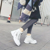 Bottes Blanches Femme Fourrées Hiver - Neige Couture