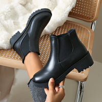 Bottes Noires Chelsea Femme Confortables - Super Dark Noir / 35