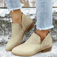 Bottines Beige Femme Cheville - Beige Minimal Beige / 36.5