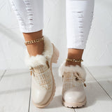 Bottines Beige Femme Noeud Papillon - Butterffly