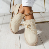 Bottines Beige Femme Noeud Papillon - Butterffly Beige / 36