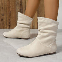 Bottines Beige Femme Plates - Ivory Chic Beige / 36