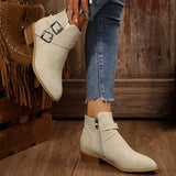 Bottines Beige Femme Tendance - Nude Prestige