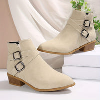 Bottines Beige Femme Tendance - Nude Prestige