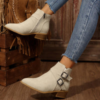 Bottines Beige Femme Tendance - Nude Prestige