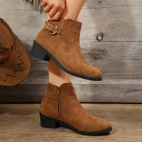 Bottines Camel Femme Daim Polyvalentes - Dune Chic