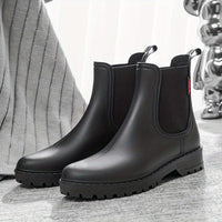 Bottines Caoutchouc Femme Chelsea Noires - Stormy Walk