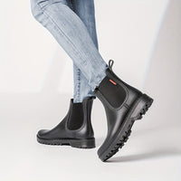 Bottines Caoutchouc Femme Chelsea Noires - Stormy Walk