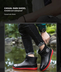 Bottines Caoutchouc Femme Imperméables Rumkok – Antidérapantes, Confortables, Pluie & Travail Noir 39