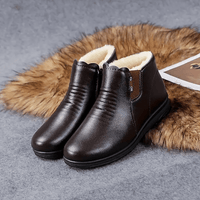 Bottines Cuir Femme Fourrées Confortables - Authentik Boots Marron / 35