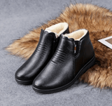Bottines Cuir Femme Fourrées Confortables - Authentik Boots Noir / 35