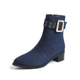 Bottines Femme 5cm Confortables - Easy Heel Bleu marine / 35.5